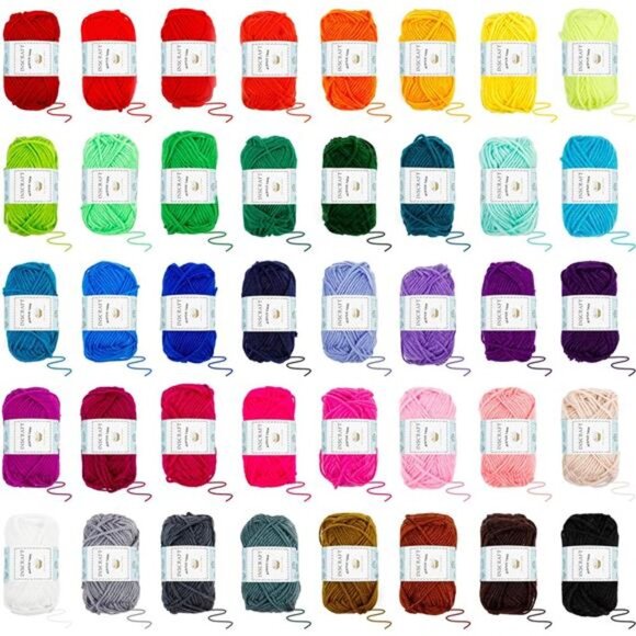 113Piece Crochet with Yarn Set–1600Yards Assorted Yarn 73PCS Crochet Accessories - Picture 3 of 8